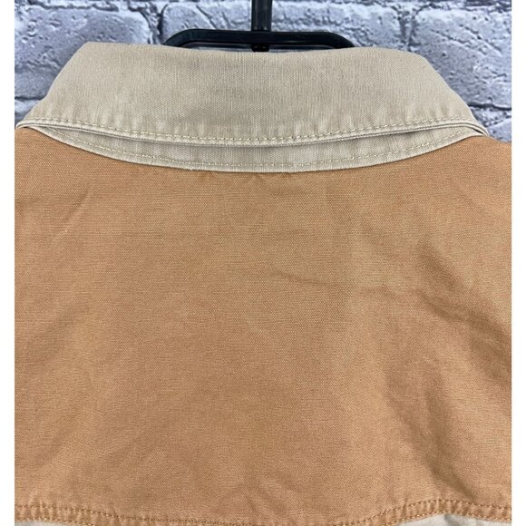 Wrangler Men's XXL  Mixed Canvas Chore Jacket in Chipmunk Beige - Picture 8 of 13